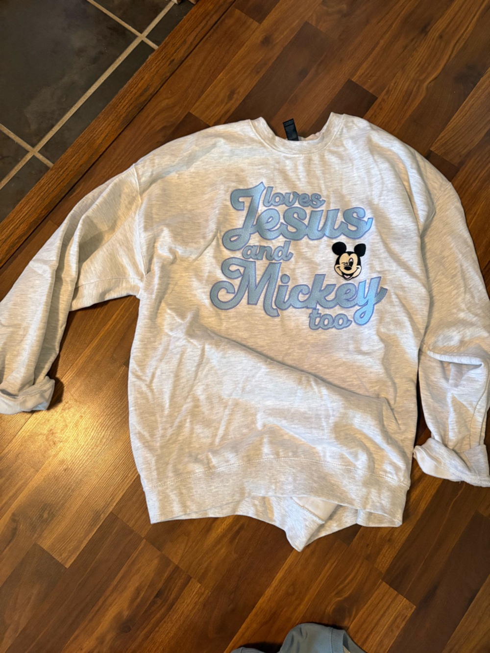 ‘Loves Jesus and Mickey Too' Sweatshirt